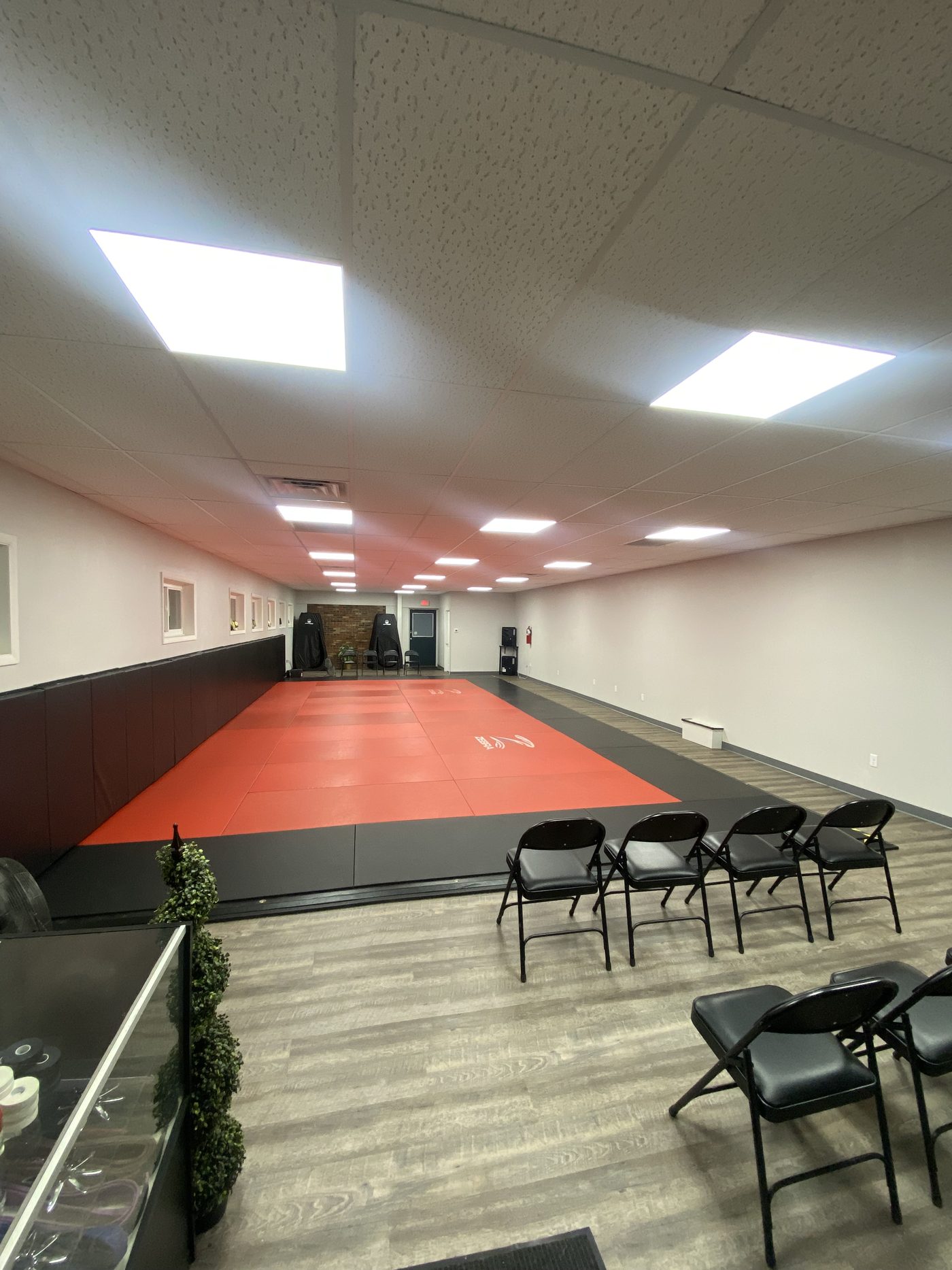 The front of the Northstar Jiu Jitsu mat room in Eau Claire, where the Little Dippers kids classes are held
